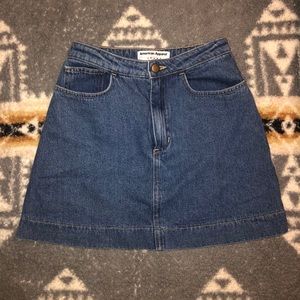 American apparel denim skirt